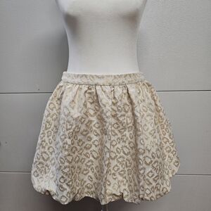 Lilly Pulitzer Cream and Tan Skater Skirt